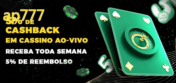 Promoções do cassino ao Vivo ap777